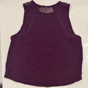 XXS Lululemon Sz 2 Women's Sculpt Tee Sleeveless Purple Pleated Tank Top